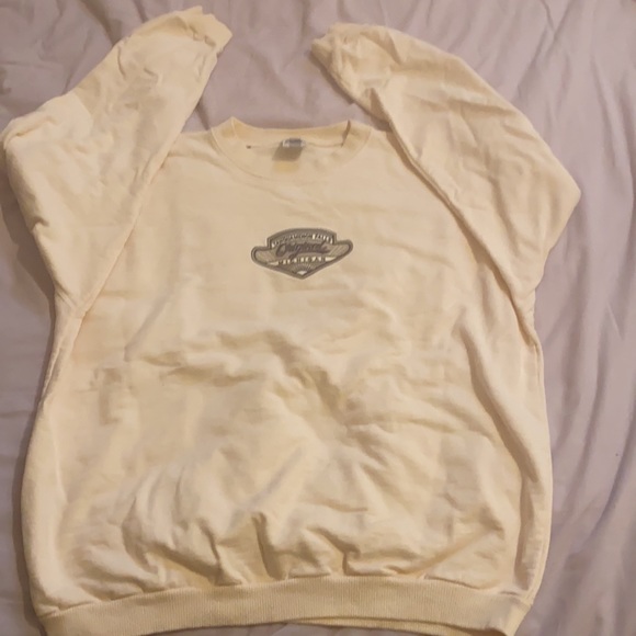 Souvenir Tahquamenon Falls Michigan cream unisex crew neck sweatshirt size large - Picture 3 of 9